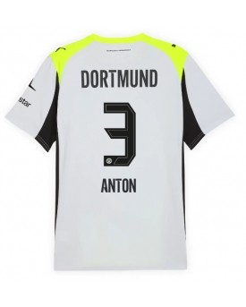 Billige Fotballdrakt Borussia Dortmund Waldemar Anton #3 Replika Bortedrakt 2025-26 Kortermet Billige Fotballdrakt Borussia Dortmund Waldemar Anton #3 Replika Bortedrakt 2025-26 Kortermet